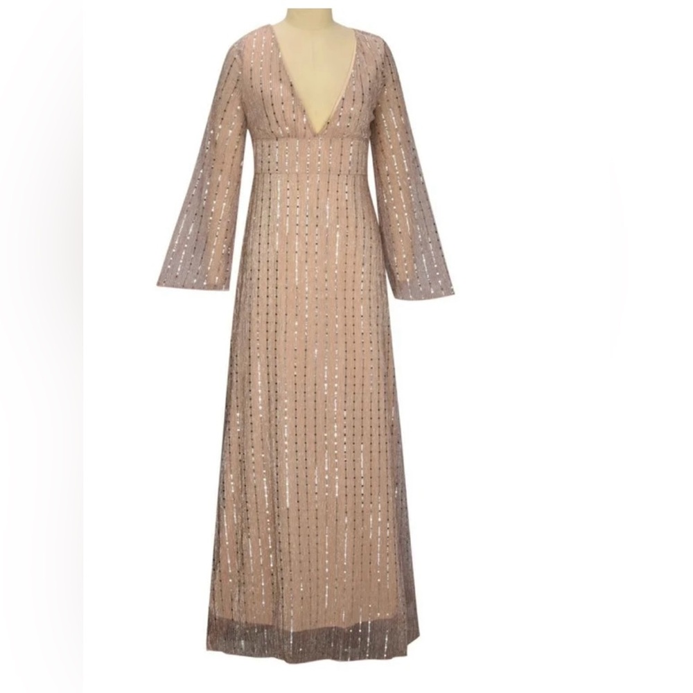 Elegant Sequin Evening Gown